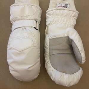 Womens M Gordini Ski Mitts White